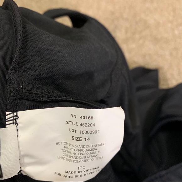 Miraclesuit V-Neck One Piece Swimsuit Black 14 - Picture 7 of 10